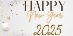 بطاقات هابي نيو يير Happy New Year مزخرفة للاحتفال 2025